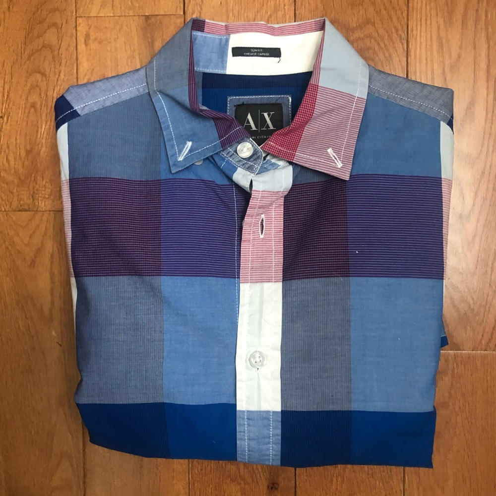 Armani exchange men dress shirt size xs